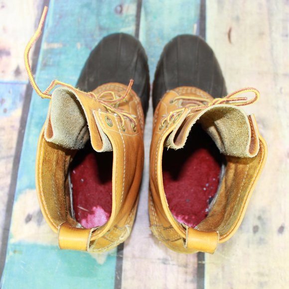 LL BEAN Maine Hunting Shoe Duck Boots USA Size 9 M - Picture 6 of 9